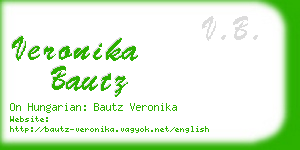 veronika bautz business card